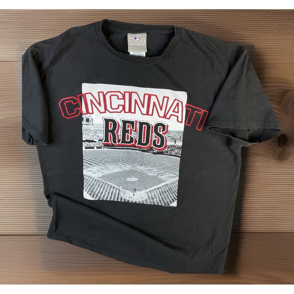 Vintage Cincinnati Reds T-Shirts Baseball‎ Genuine Merchandise MBL Y2K Men Sz M